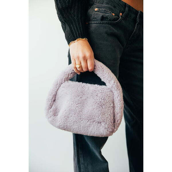 SVNX Borg Grab Bag in lilac purple, UK version