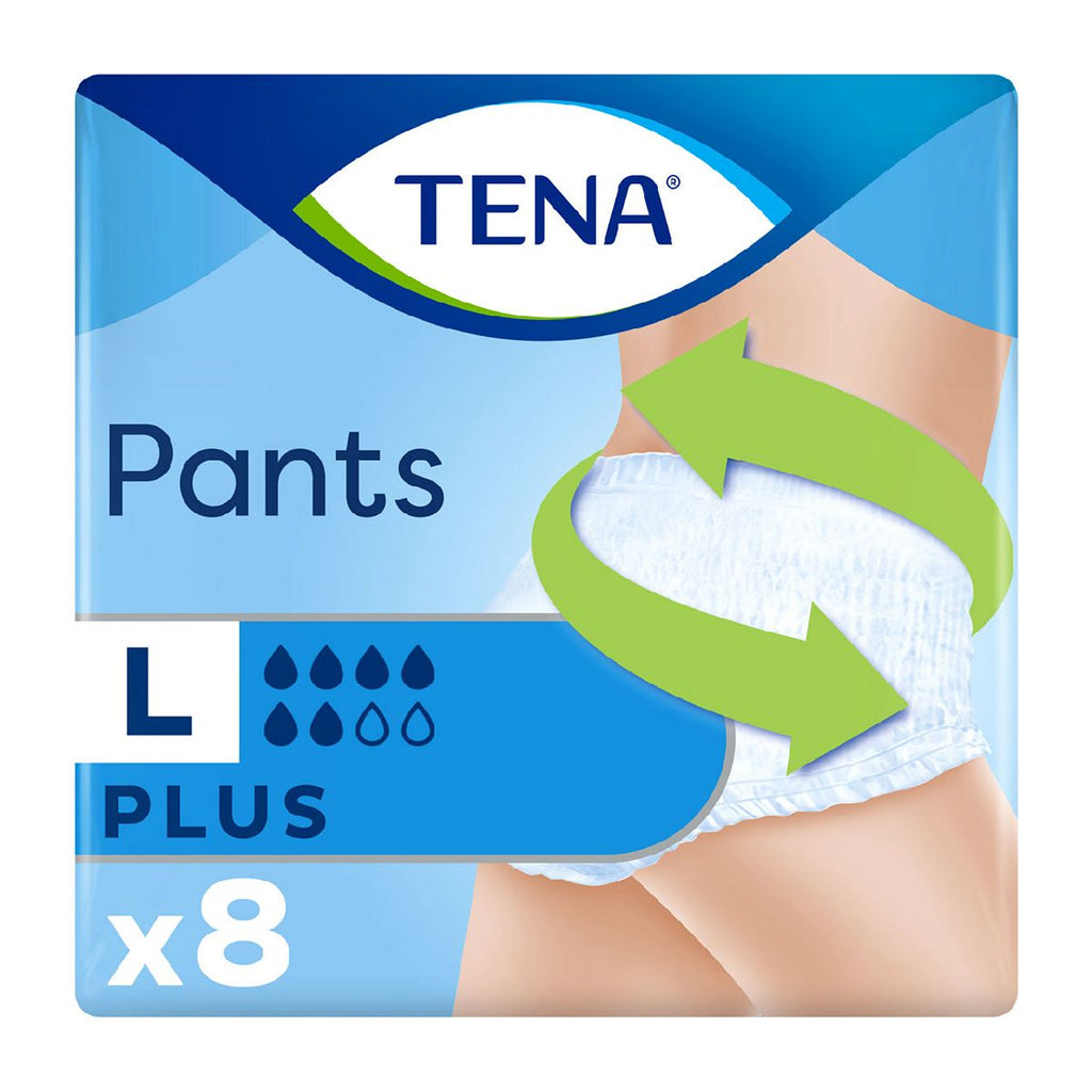 TENA Incontinence Pants Plus Large - 8 pack