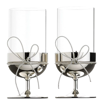 John Lewis Vera Wang Love Knots Tealight Holders Set of 2- Buy online at McGrocer