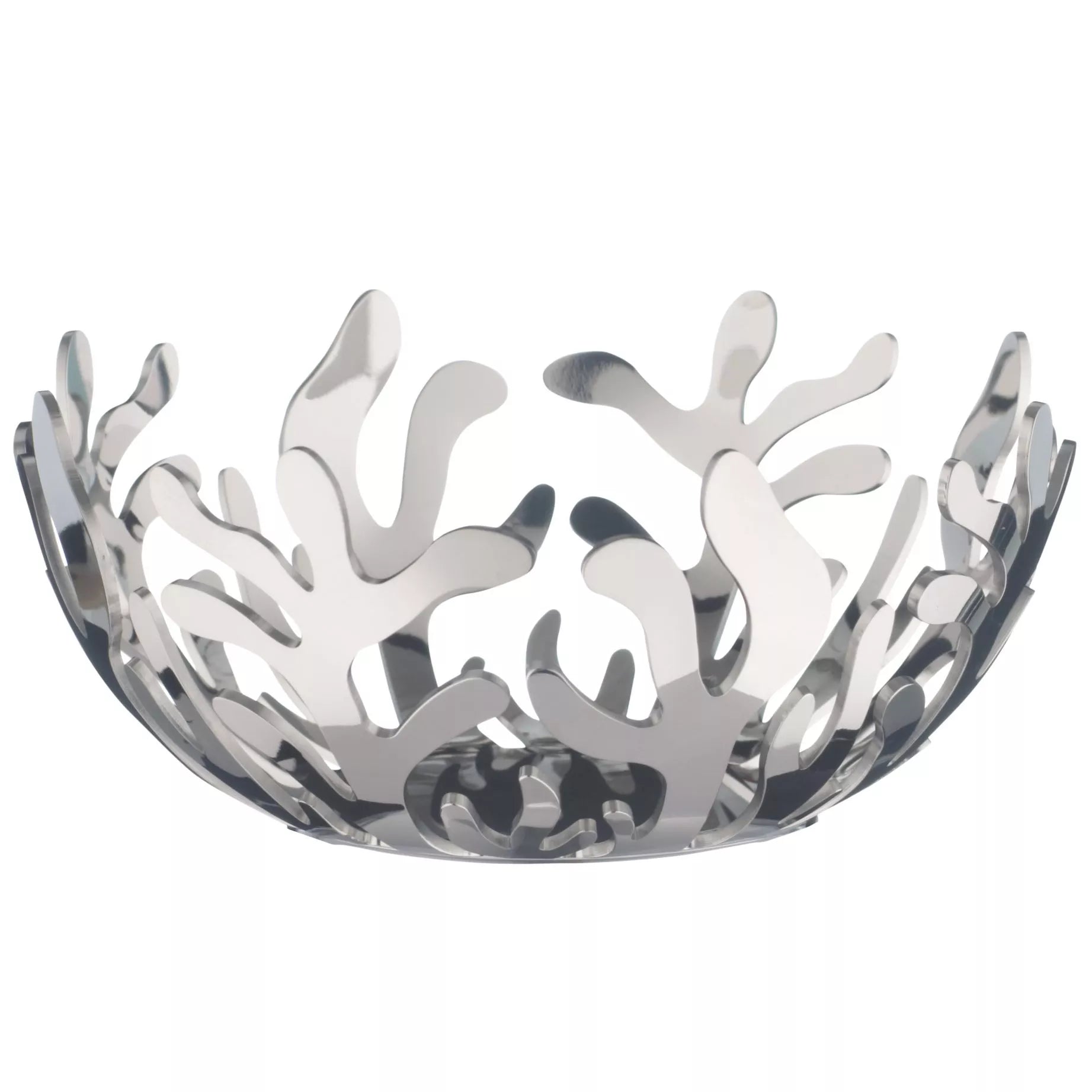 Alessi Mediterraneo tealight holder with curvy fronds design - British product