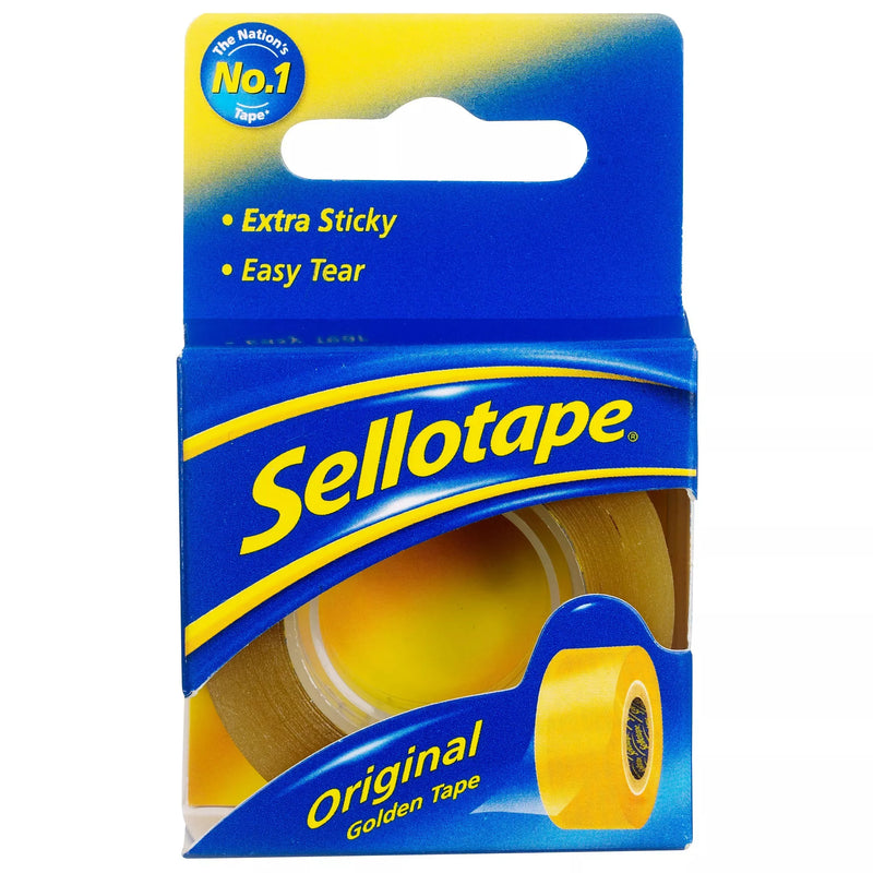 Sellotape Original Golden tape 1.8cm x 25m - British product