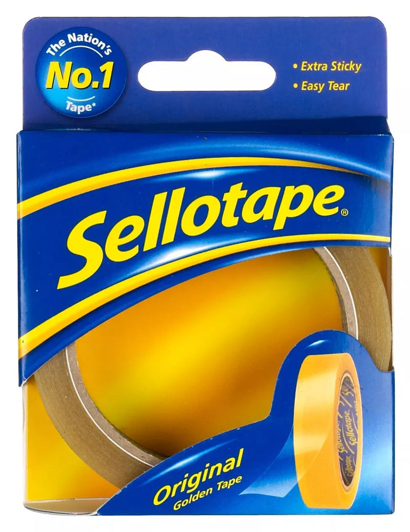 Sellotape Original Golden Tape 2.5cm x 50m (British brand)