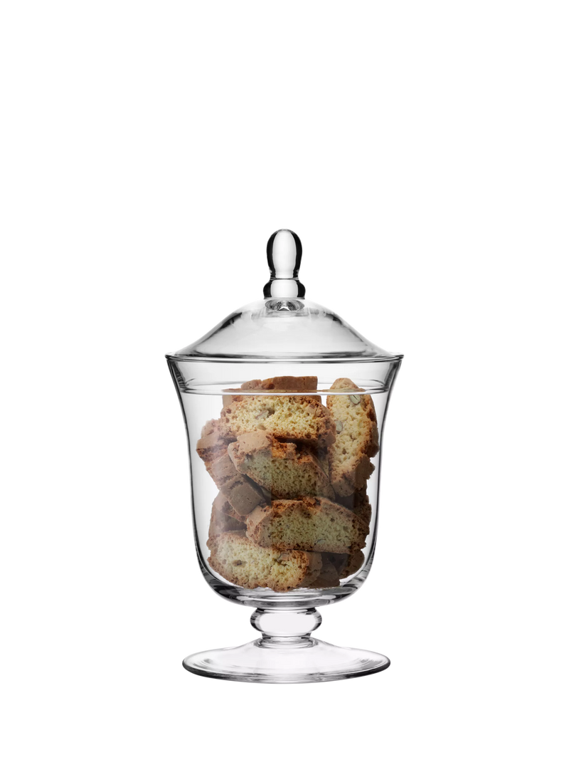 LSA International glass bonbon jar with lid 25.5cm (British brand)