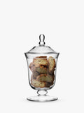 LSA International glass bonbon jar with lid 25.5cm (British brand)