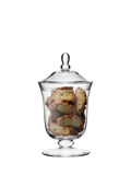 LSA International glass bonbon jar with lid 25.5cm (British brand)