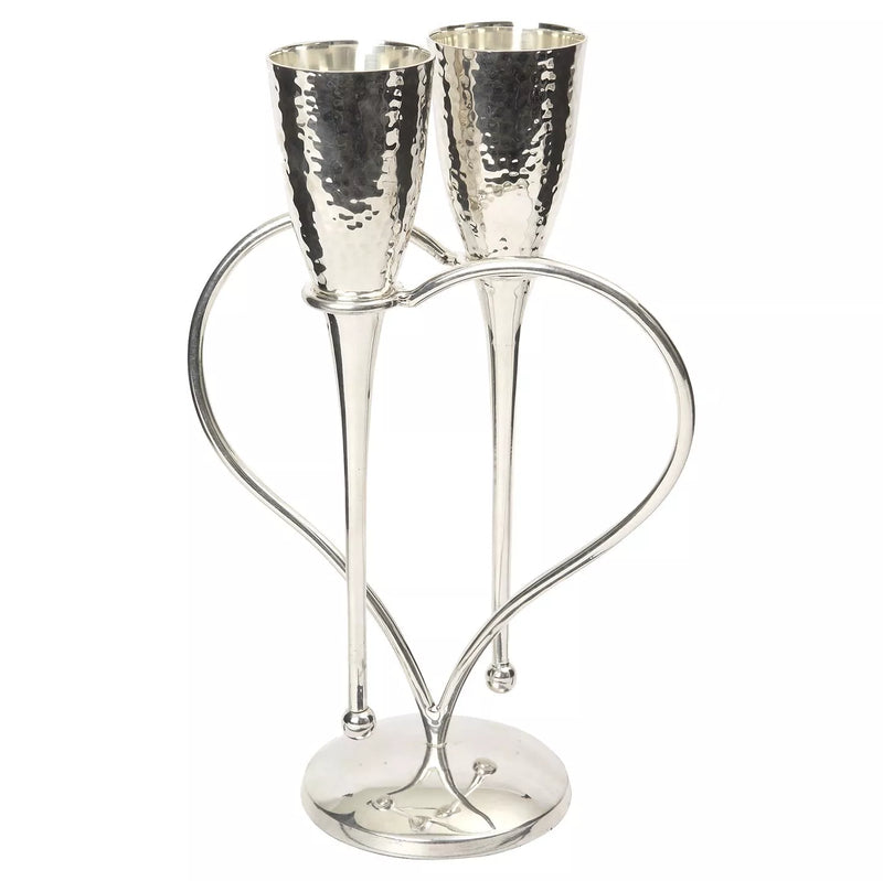 Culinary Concepts Amore Heart champagne flutes with stand, set of 2 - British product