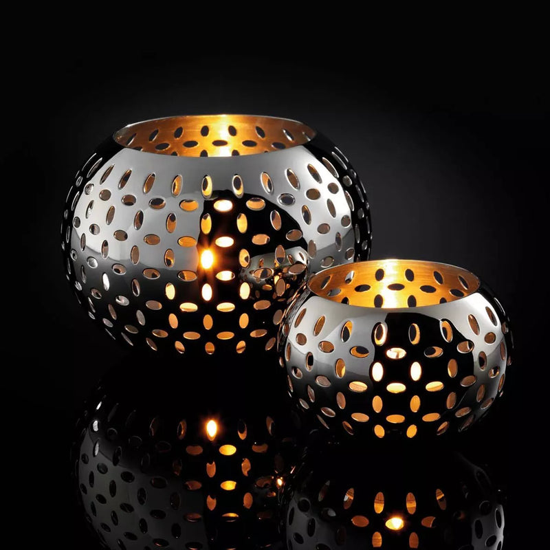 Robert Welch stainless steel tealight holder, UK version