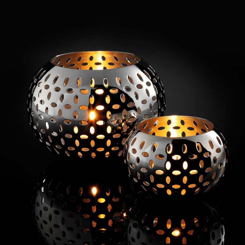 Robert Welch stainless steel tealight holder, UK version