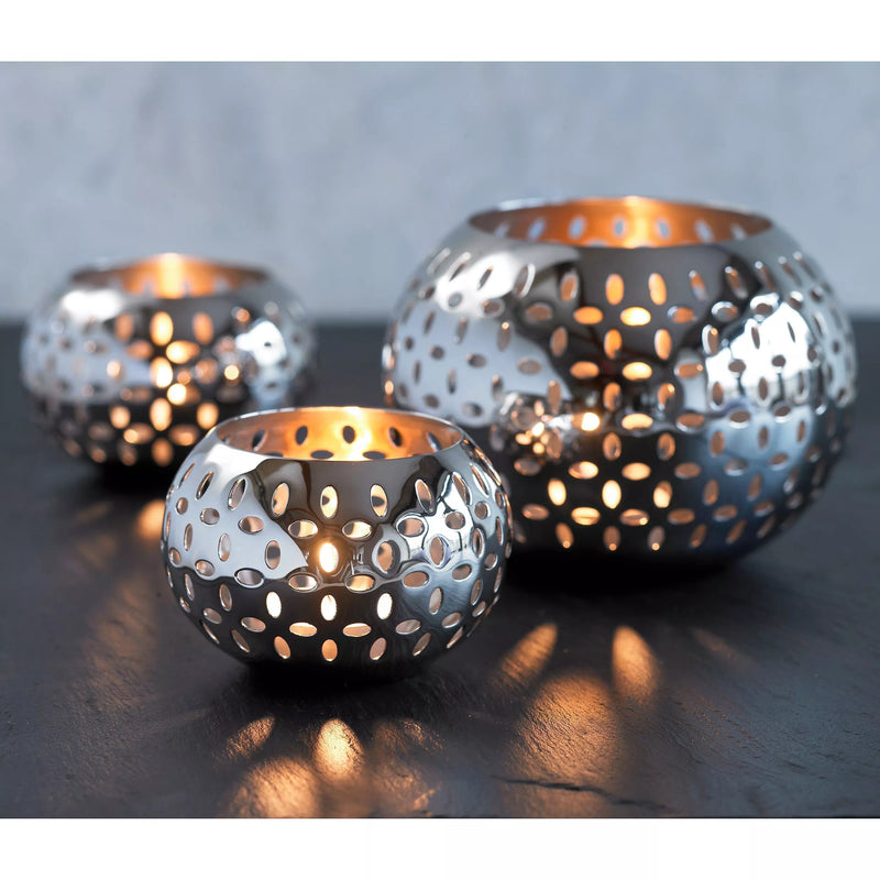 Robert Welch stainless steel tealight holder, UK version