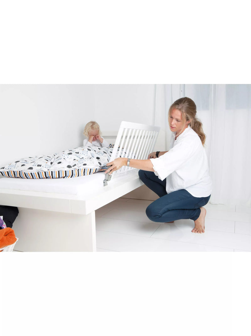 BabyDan Wooden Bed Guard Rail White - British product