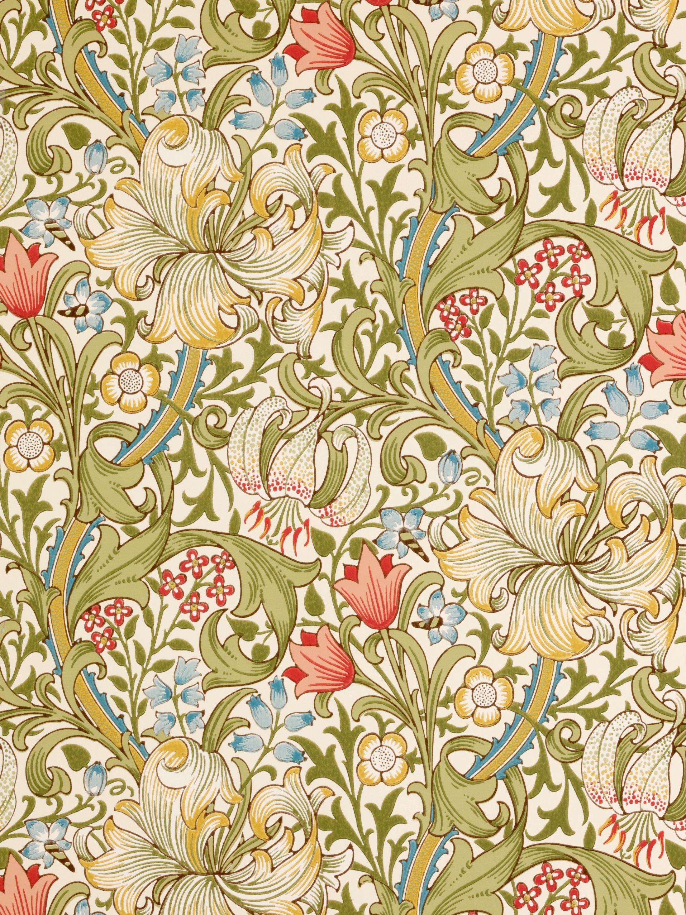 Morris & Co. Golden Lily wallpaper 10.05m x 52cm - British product