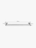 Robert Welch Burford double towel rail polished stainless steel - British product