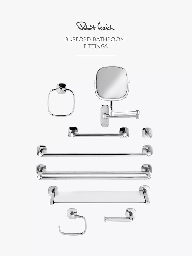 Robert Welch Burford double towel rail polished stainless steel - British product