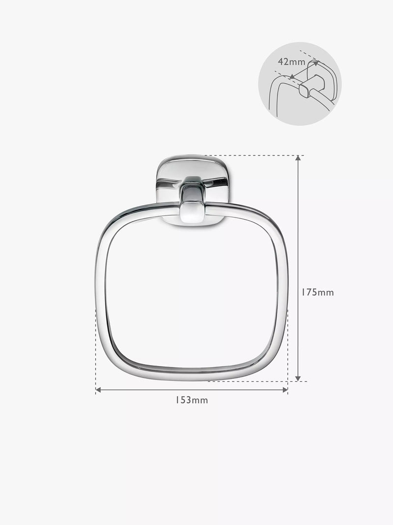 Robert Welch Burford towel ring 18/10 stainless steel (British brand)