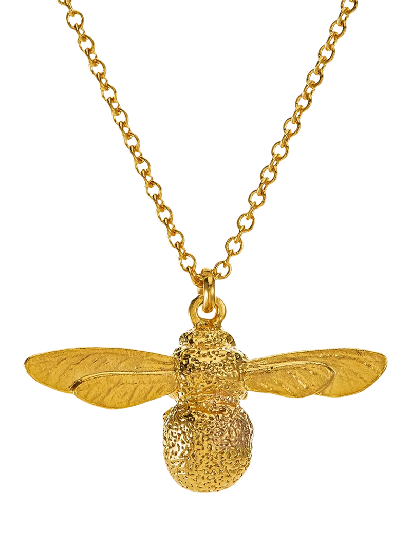 Alex Monroe Baby Bee gold plated necklace, imported from the UK