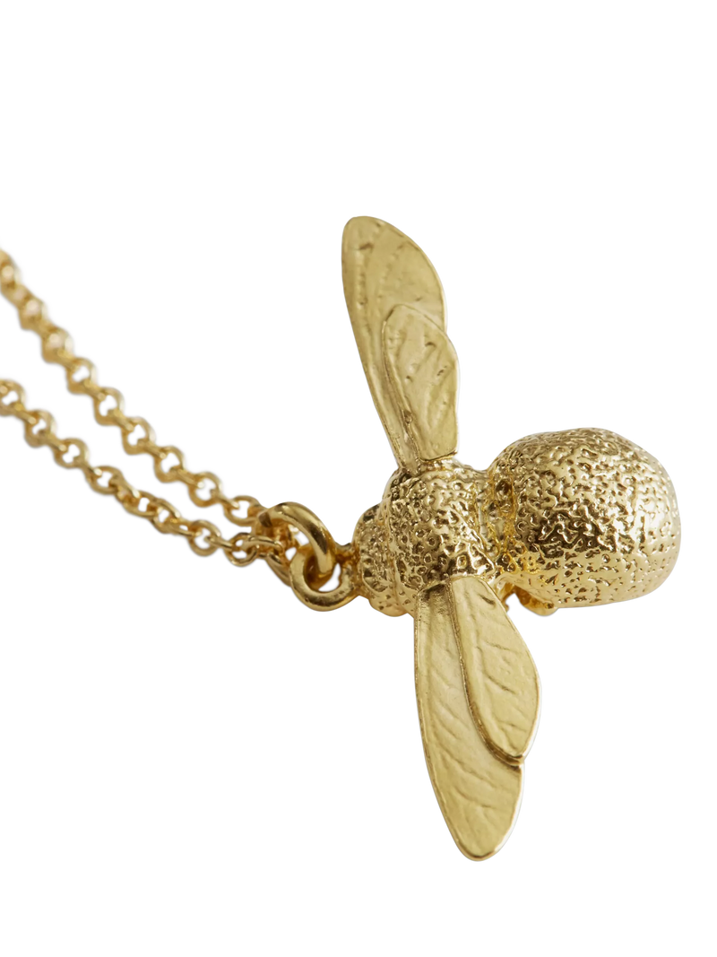 Alex Monroe Baby Bee gold plated necklace, imported from the UK