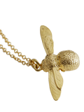 Alex Monroe Baby Bee gold plated necklace, imported from the UK