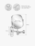 Robert Welch Burford extendable magnifying wall mirror, imported from the UK