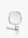 Robert Welch Burford extendable magnifying wall mirror, imported from the UK
