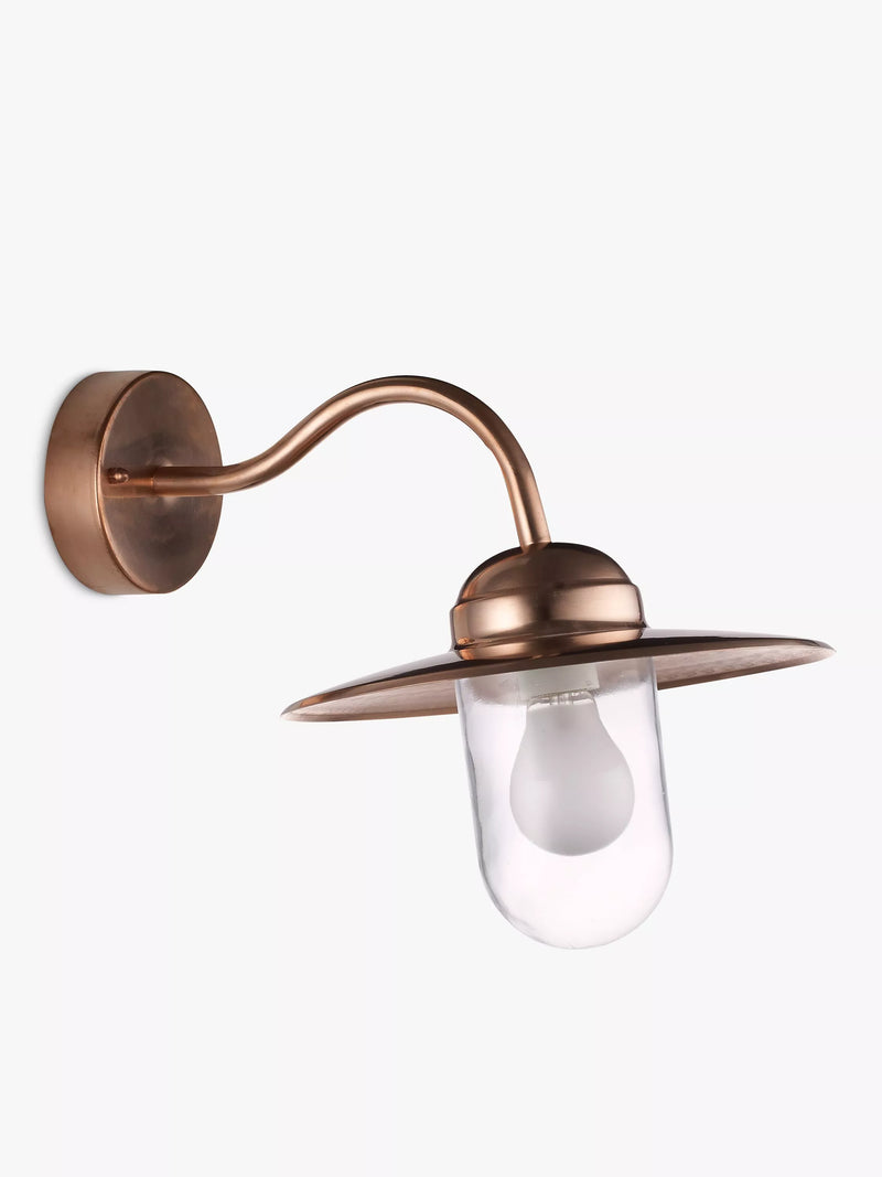 Nordlux outdoor wall light in copper, UK version
