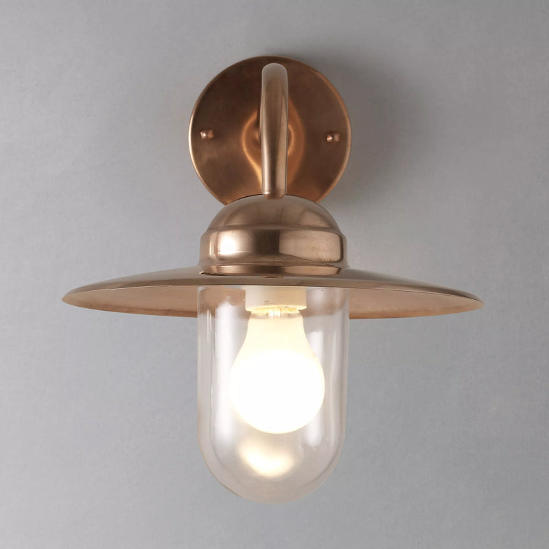 Nordlux outdoor wall light in copper, UK version