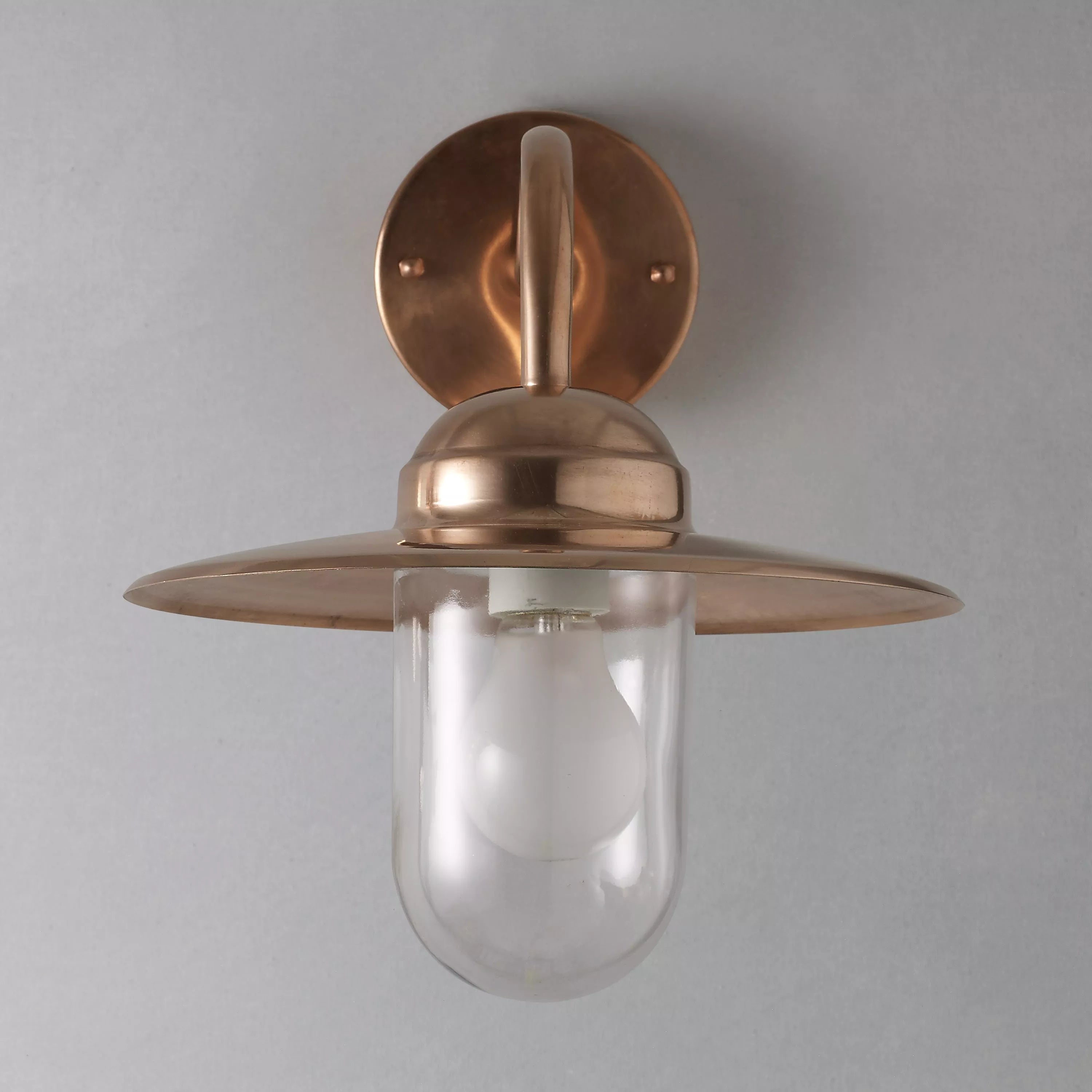 Nordlux outdoor wall light in copper, UK version