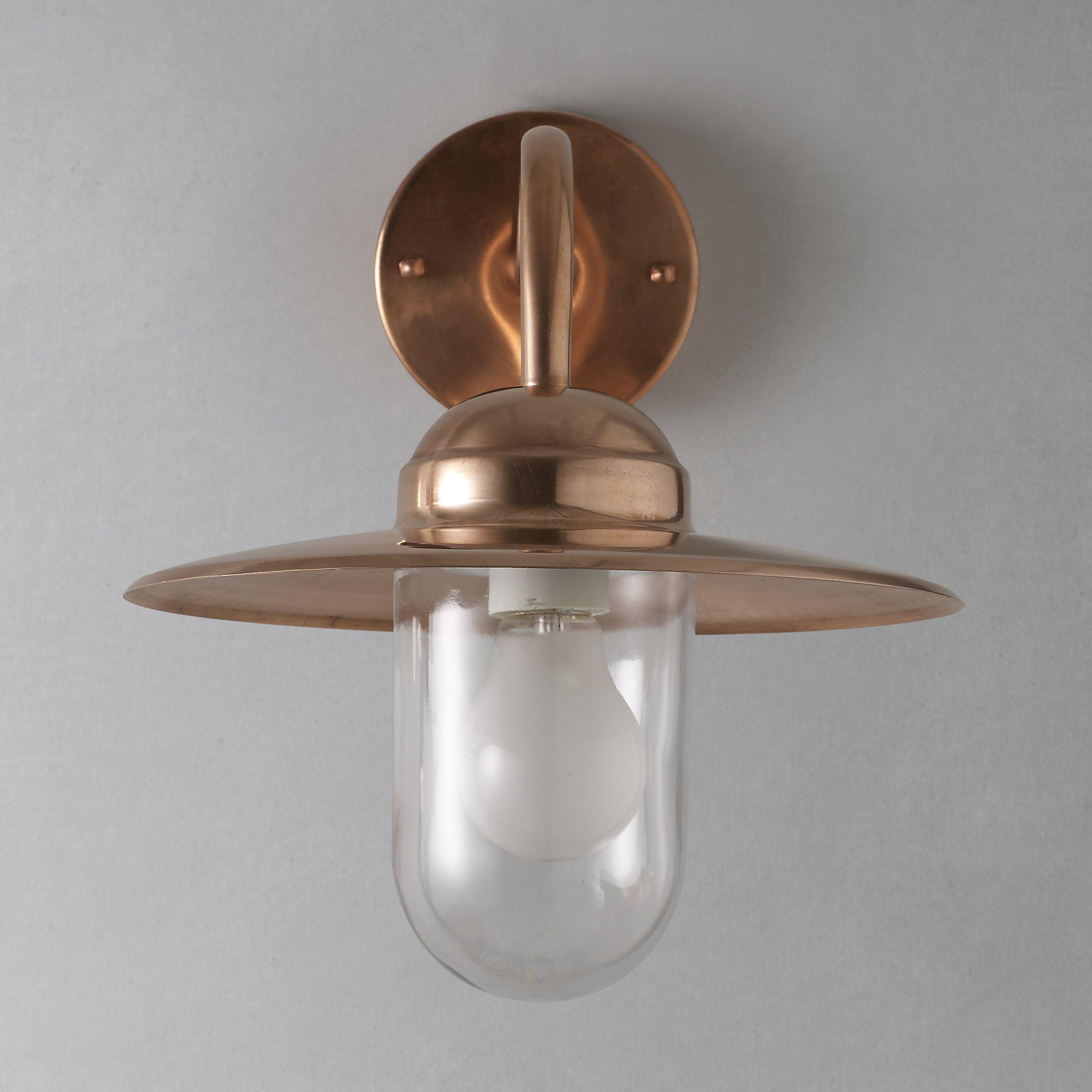 Nordlux outdoor wall light in copper, UK version