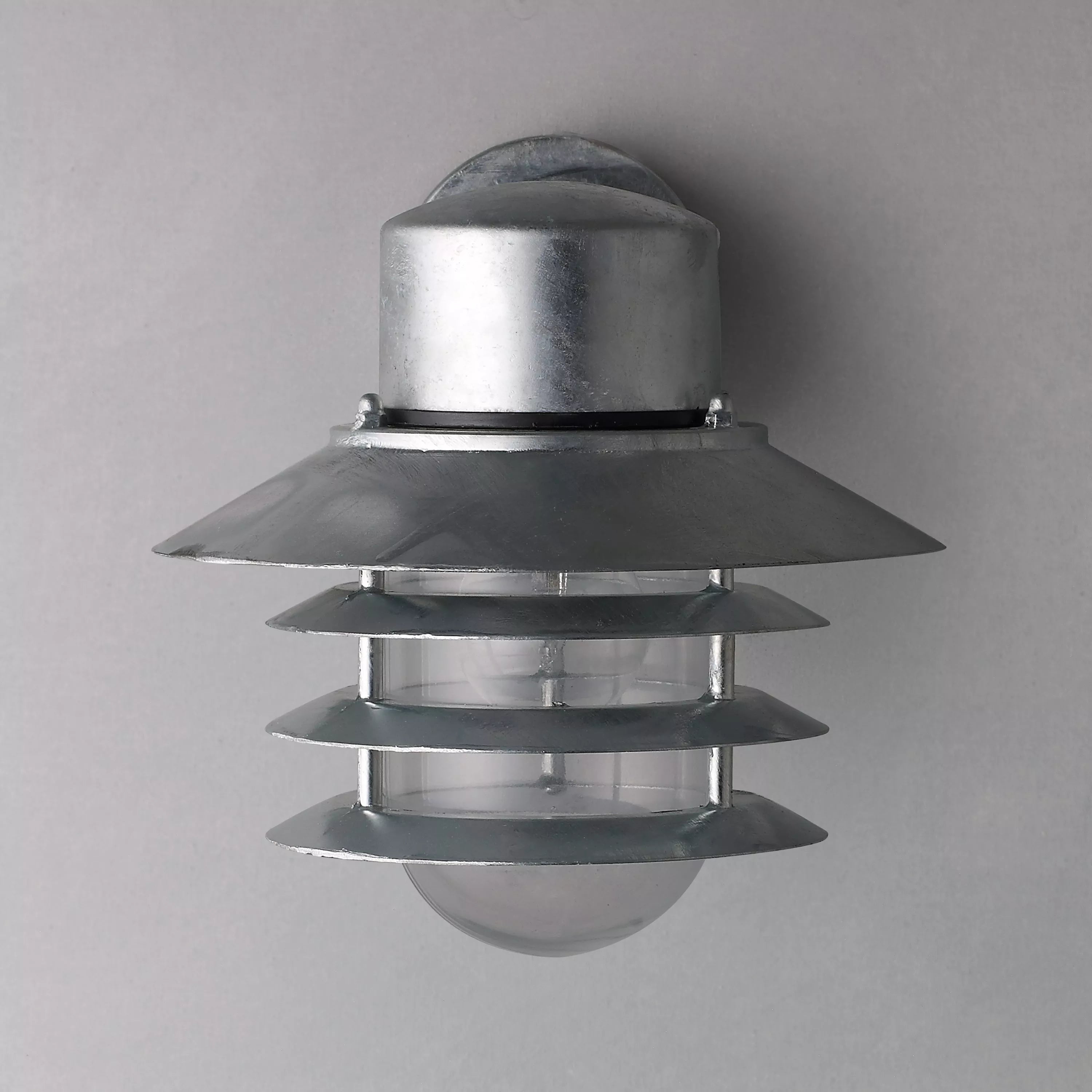 Nordlux Vejers outdoor wall light galvanised steel, UK version
