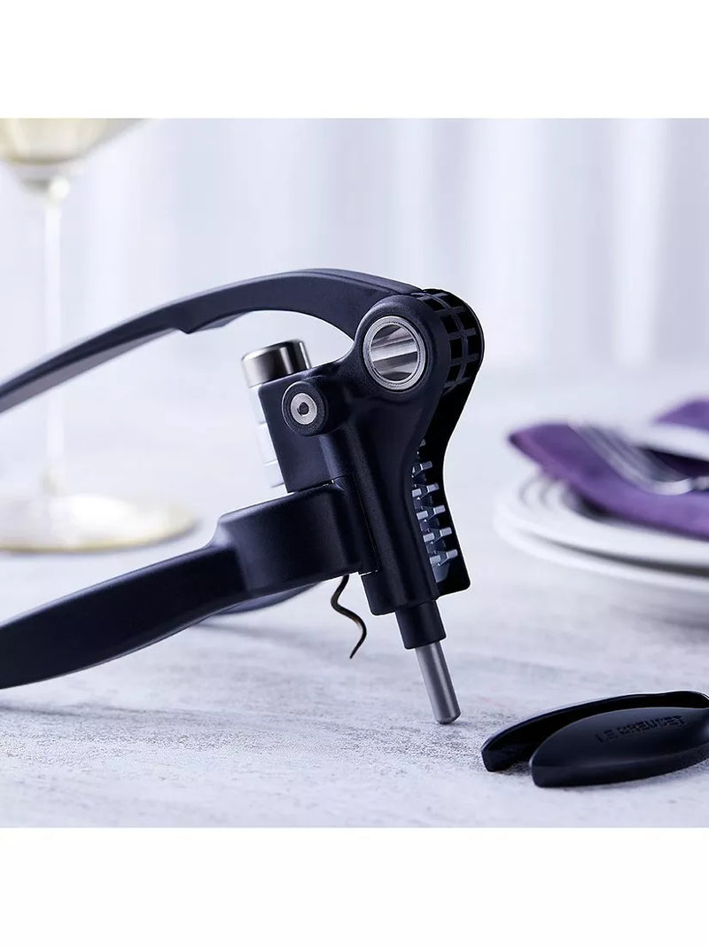 Ergonomic Lever Corkscrew with Foil Cutter and Gift Box