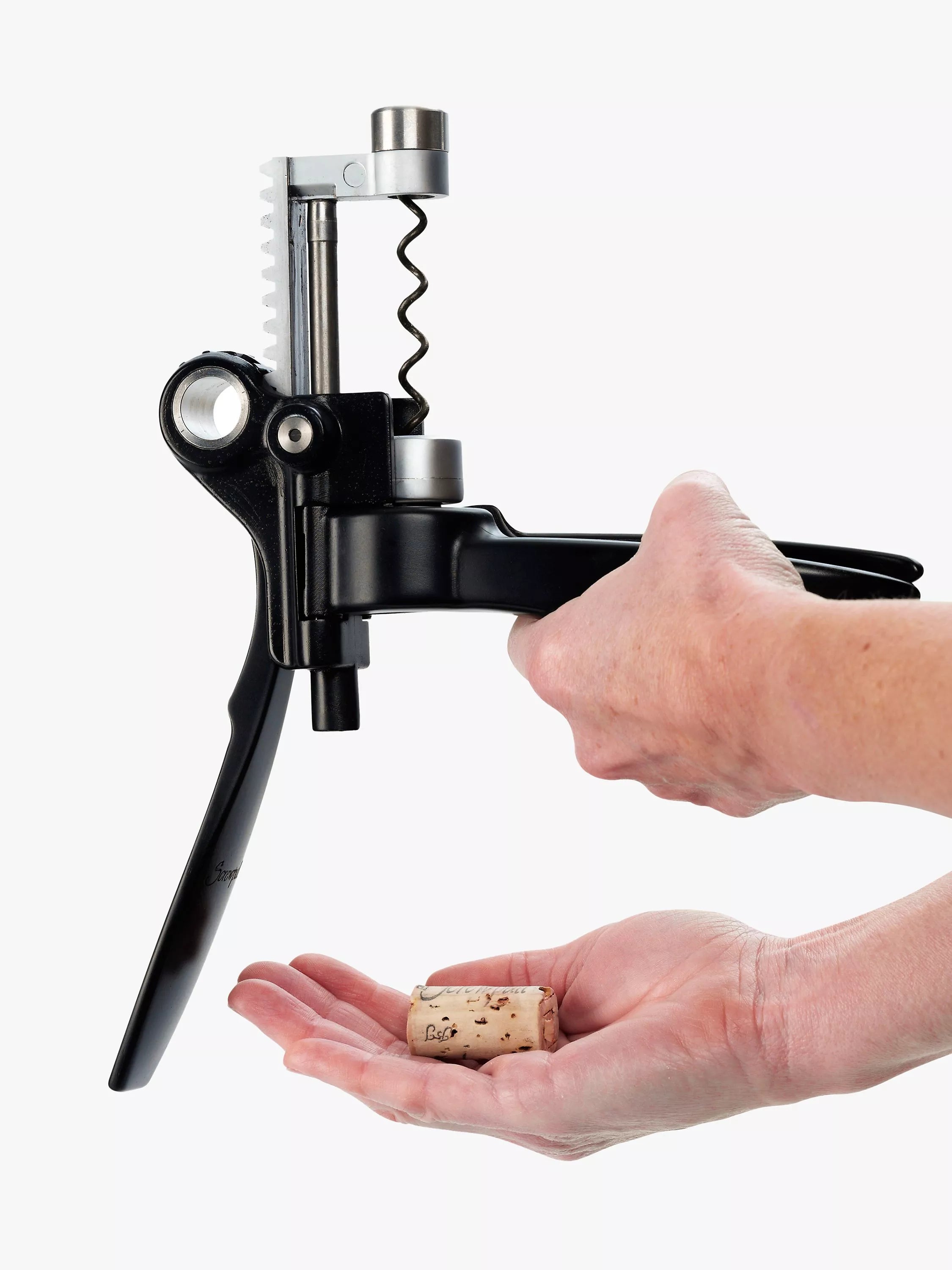 Ergonomic Lever Corkscrew with Foil Cutter and Gift Box
