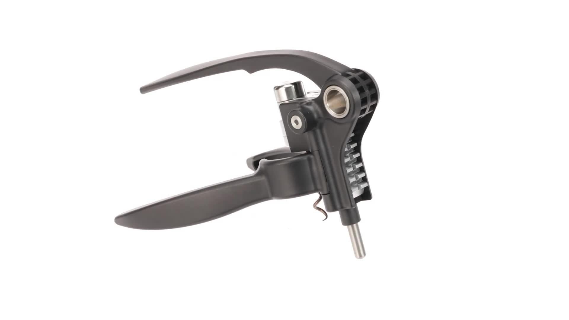 Ergonomic Lever Corkscrew with Foil Cutter and Gift Box