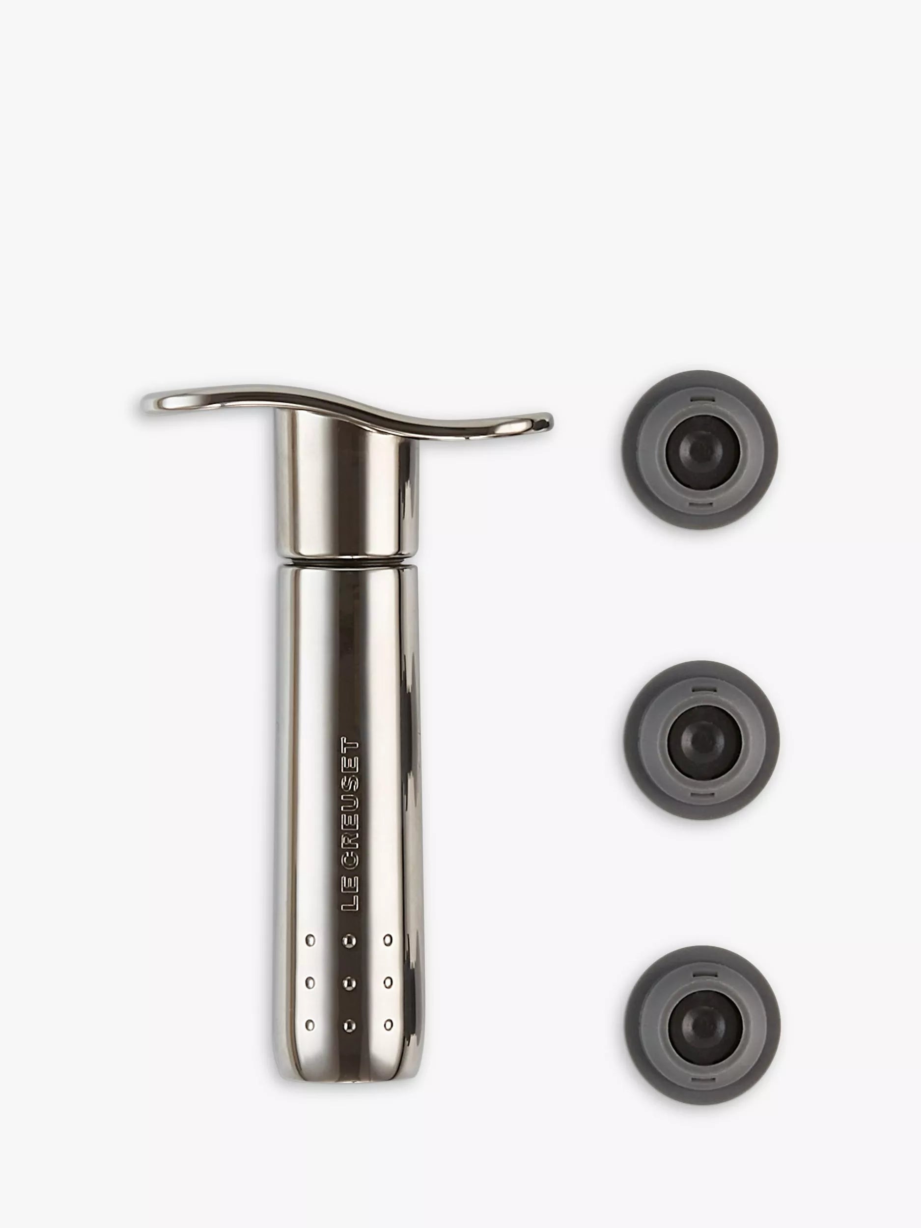 Le Creuset WA137 wine pump Black Nickel with stoppers (British brand)