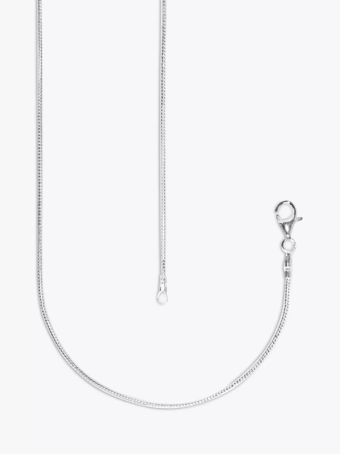 Nina B silver snake chain necklace 60cm, UK version