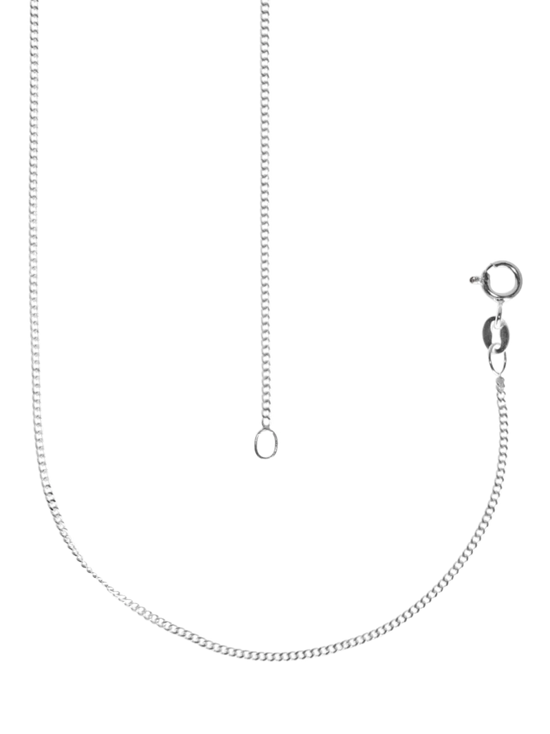 Nina B curb chain necklace silver 45cm, UK version