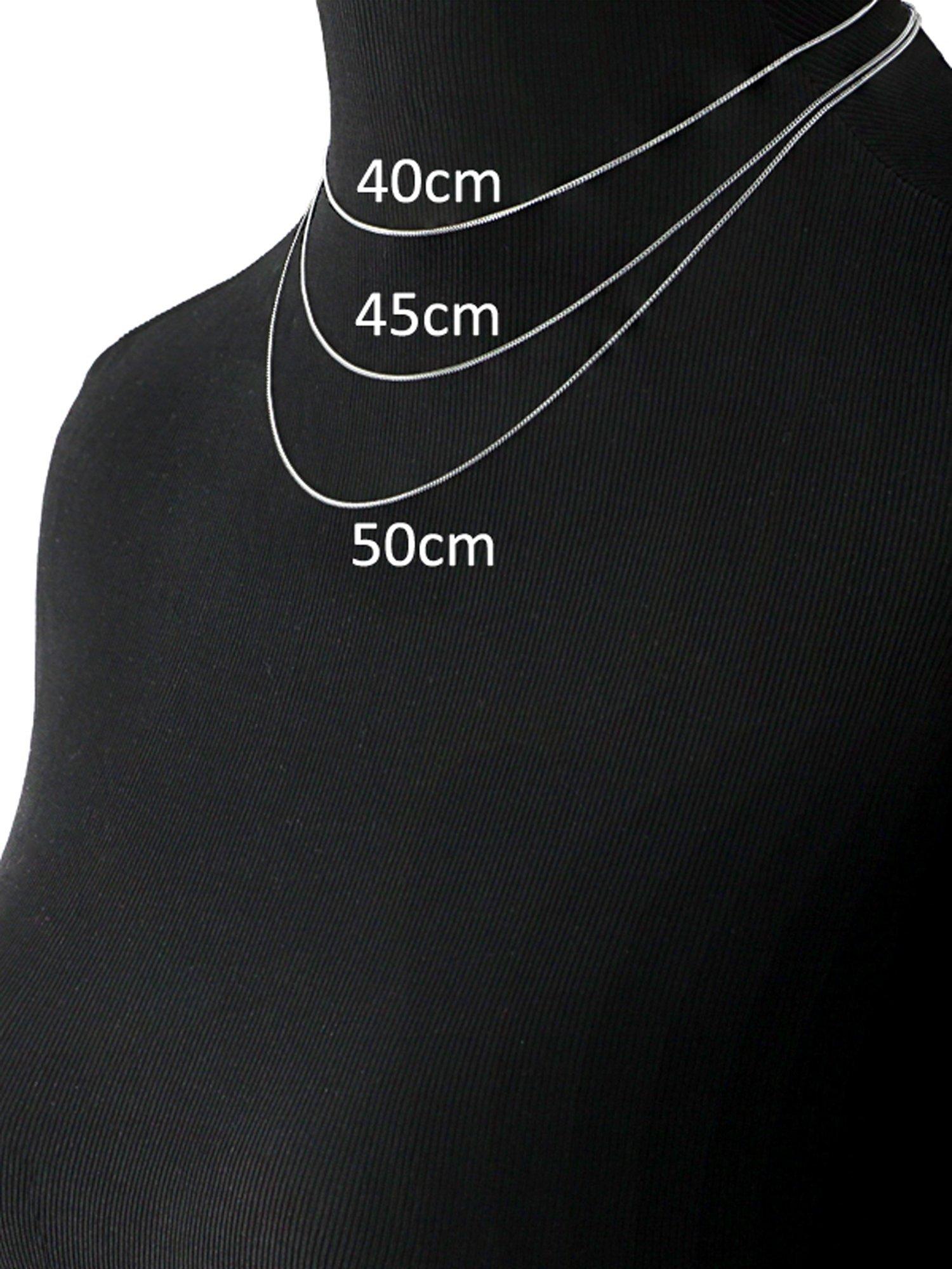 Nina B curb chain necklace silver 45cm, UK version