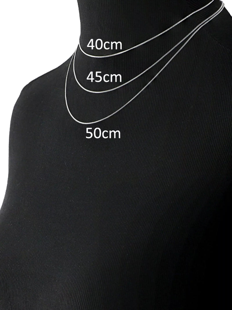 Nina B curb chain necklace silver 45cm, UK version
