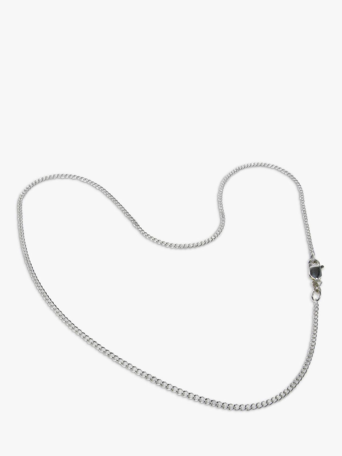 Nina B sterling silver curb chain necklace, imported from the UK