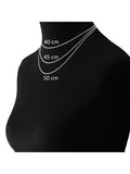 Nina B sterling silver curb chain necklace, imported from the UK