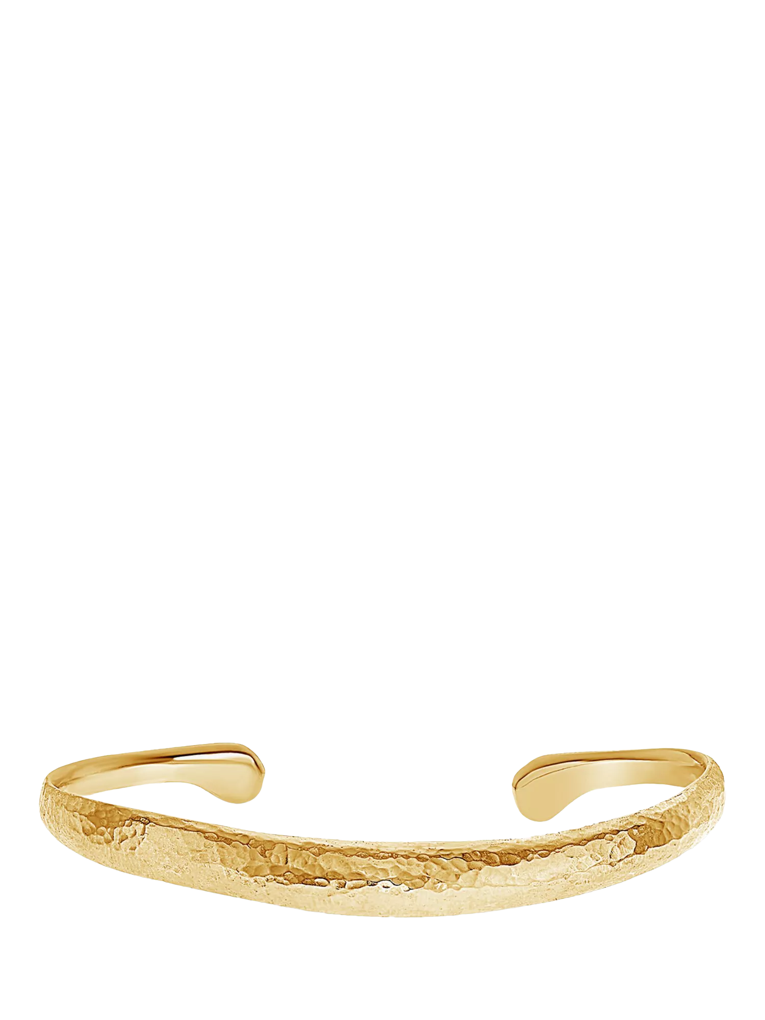 Dower & Hall Nomad curved torc bangle in gold vermeil - British product