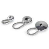 Prym Flexi Buttons pack of three silver sizes, imported from the UK