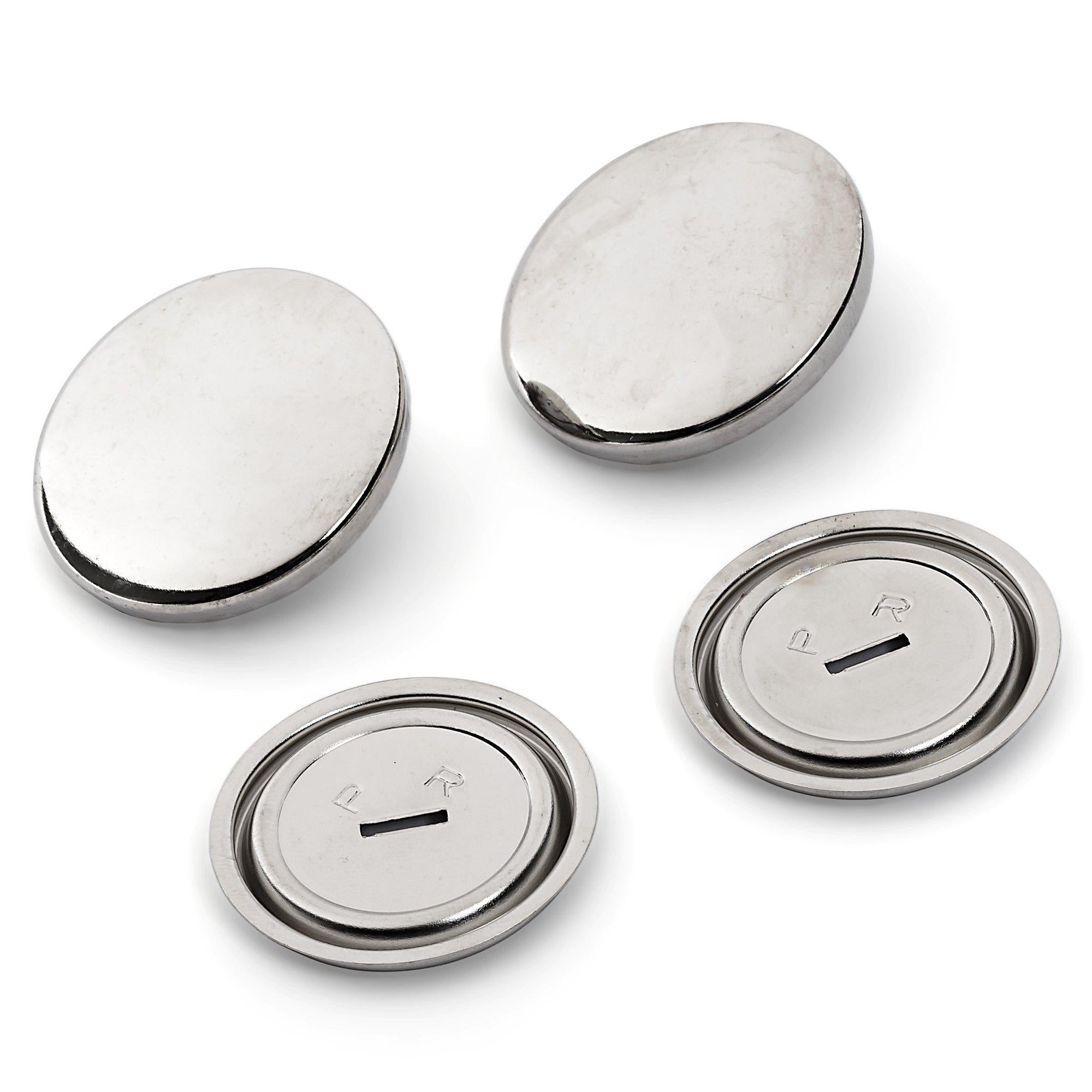 Prym metal cover buttons 29mm pack of 3 (British brand)