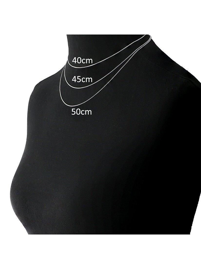Nina B silver curb chain necklace 40cm, UK version