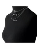 Nina B silver curb chain necklace 40cm, UK version