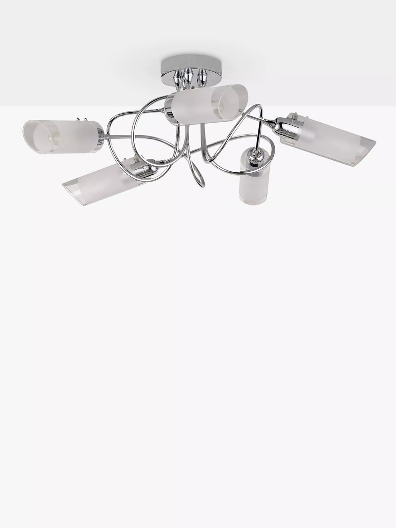 John Lewis Limbo semi flush 5 arm ceiling light, UK version