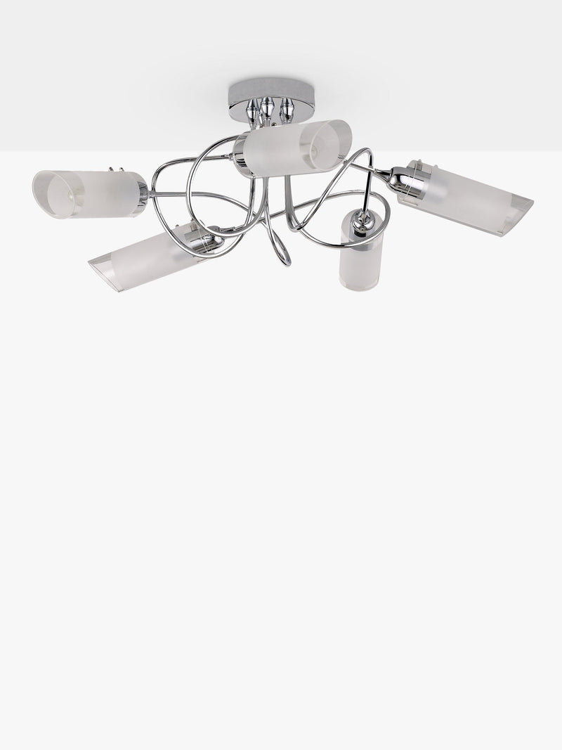 John Lewis Limbo semi flush 5 arm ceiling light, UK version