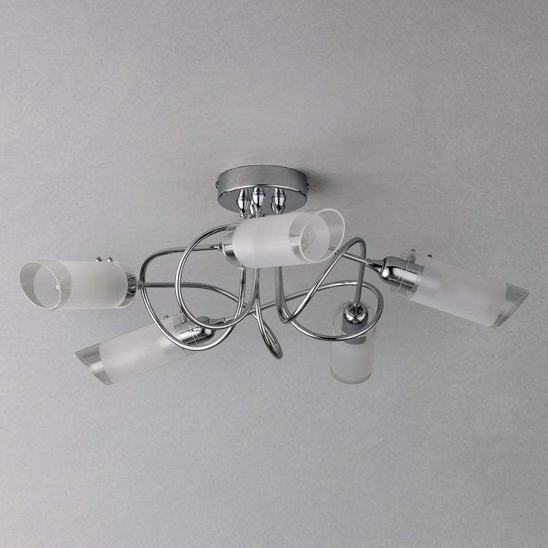 John Lewis Limbo semi flush 5 arm ceiling light, UK version
