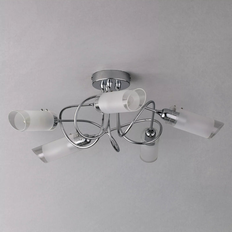 John Lewis Limbo semi flush 5 arm ceiling light, UK version