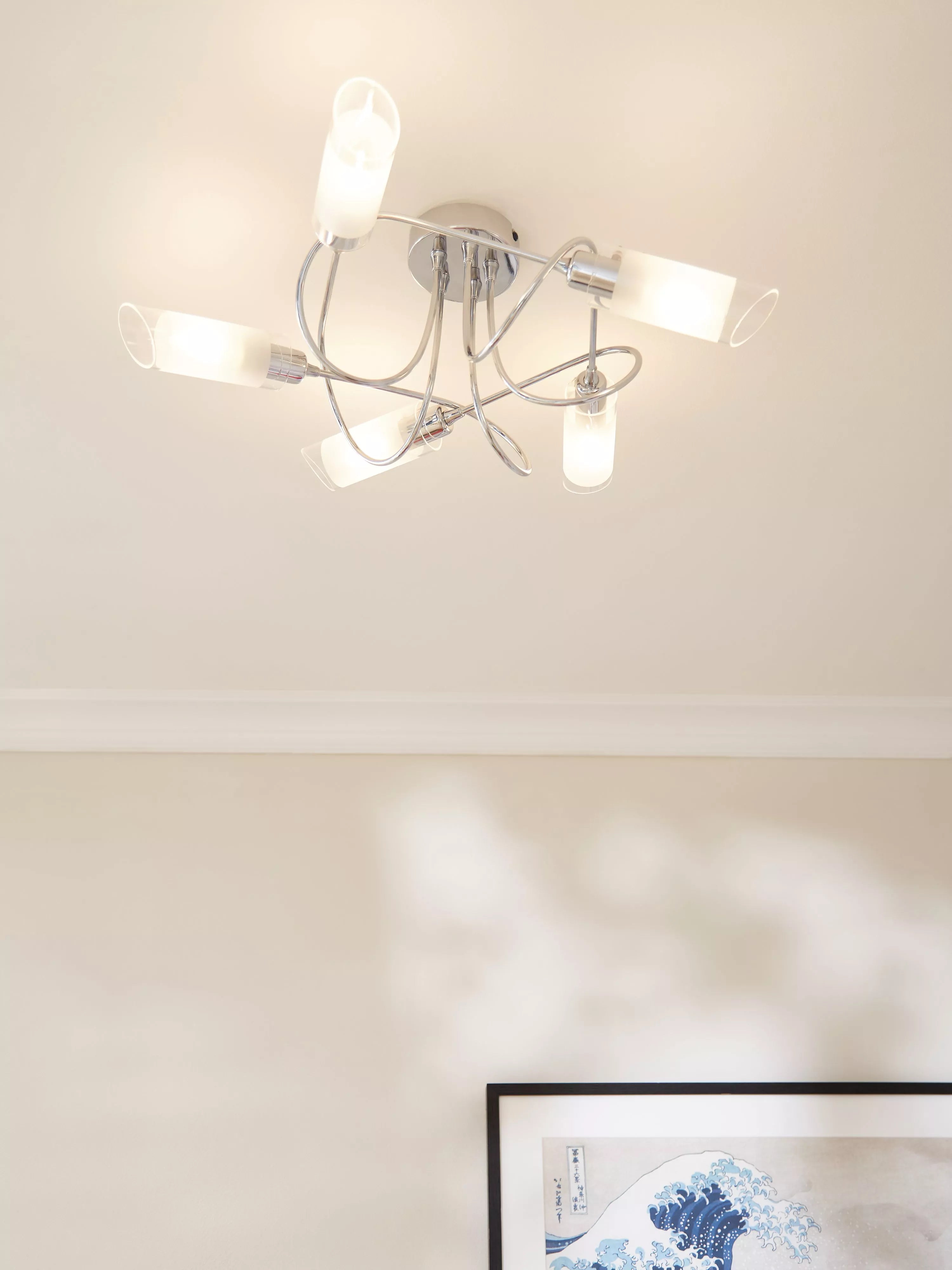 John Lewis Limbo semi flush 5 arm ceiling light, UK version