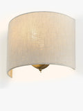 John Lewis Samantha wall light linen shade matt nickel silver - British product