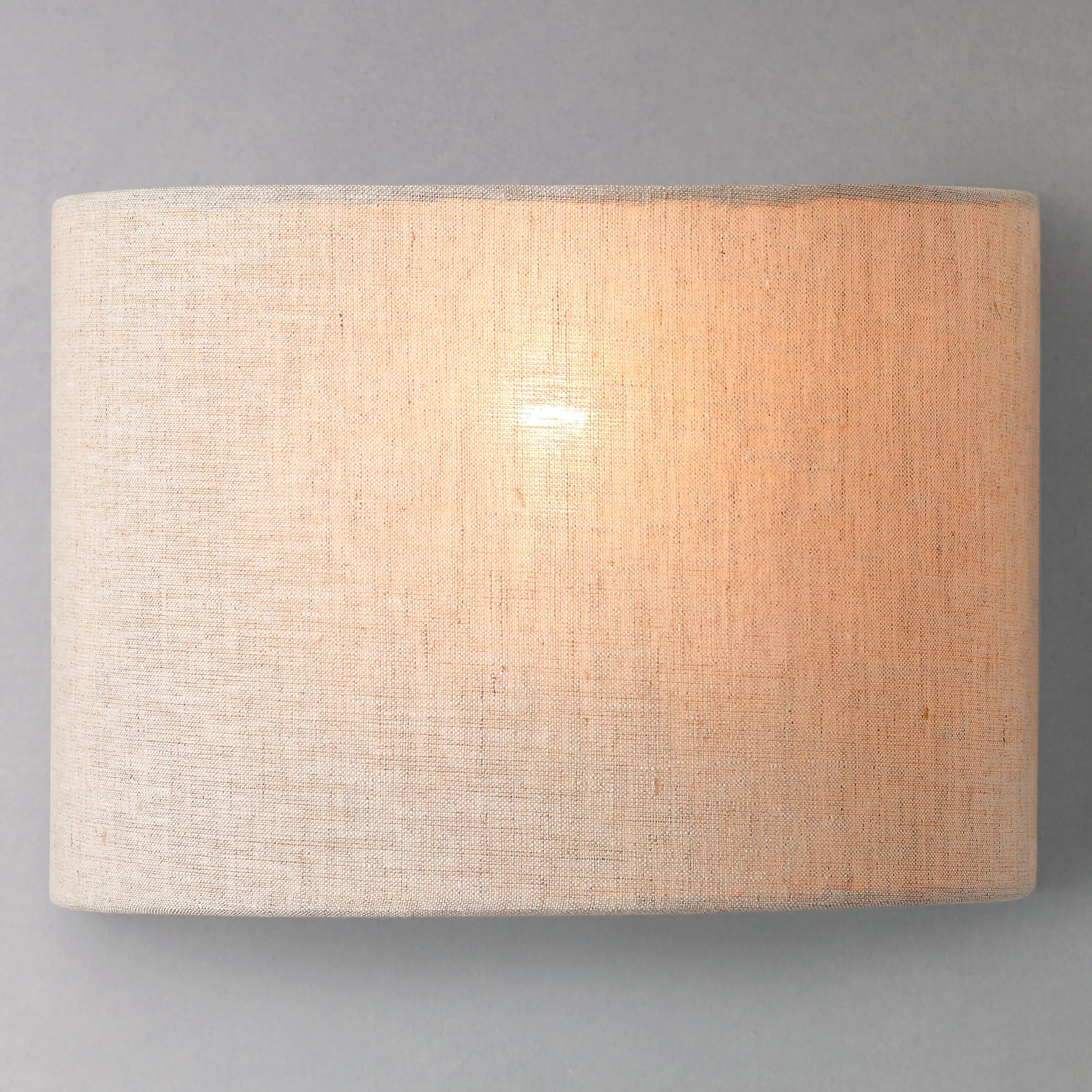 John Lewis Samantha wall light linen shade matt nickel silver - British product